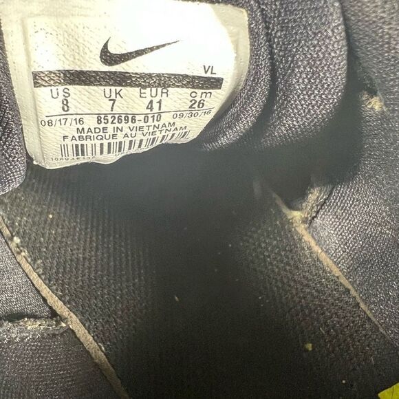 Nike‎ Lunar Vapor Men's Ultra Fly Pro Low Metal Black Baseball Cleats Size 8 - Picture 9 of 9